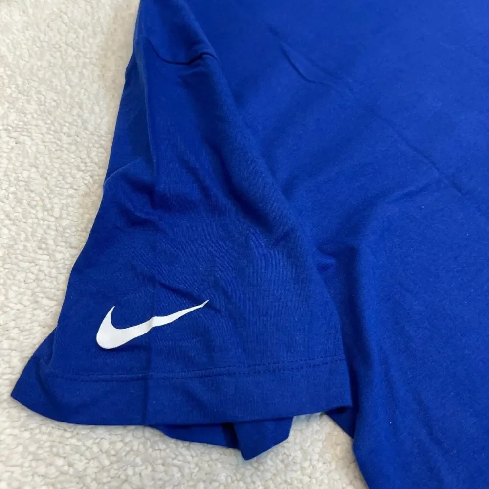NWT Nike Mens T-Shirt Logo NFL New York Giants The Nike Tee Shirt Blue Sz M